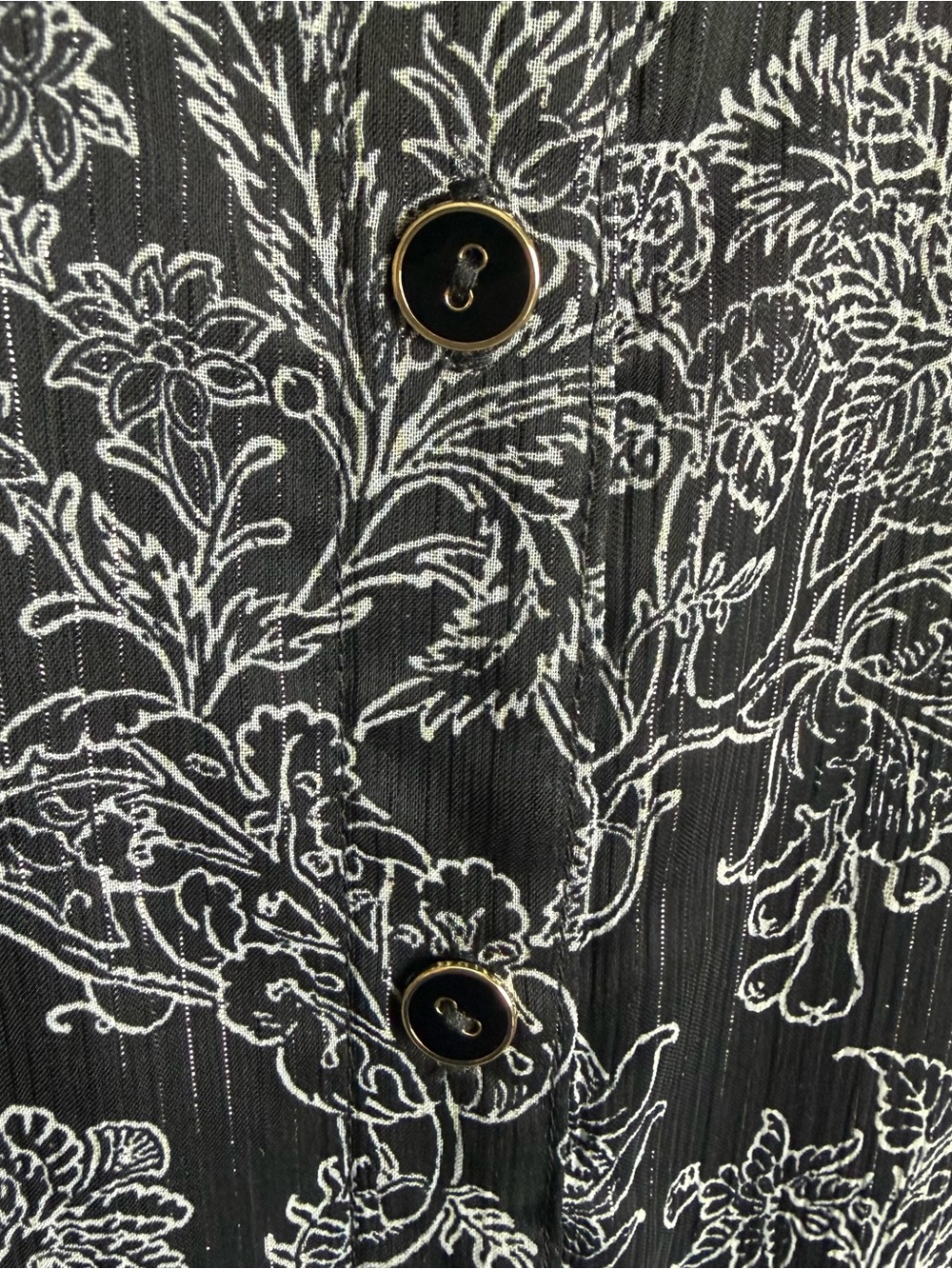 Talbots‎ Black Floral Long-Sleeve Semmi Sheer Midi Dress - Picture 4 of 8
